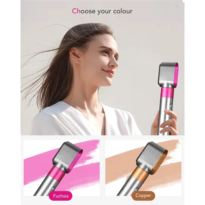 【أساسيات 】فرشاة مستديرة ومرفقة فوهة التصميم المسبق لـ Dyson Airwrap HS01 HS05 HS8 لتصويب إضافة حجم المجفف أسرع