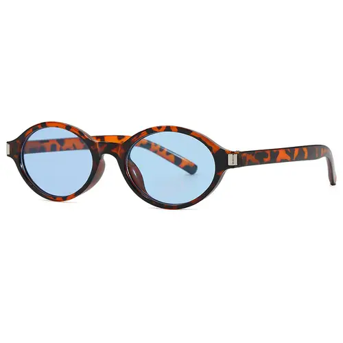 JNPCXI New Fashion Small Oval Sunglasses Women Shades UV400 Retro Punk Men Red Sun Glasses - Image 17