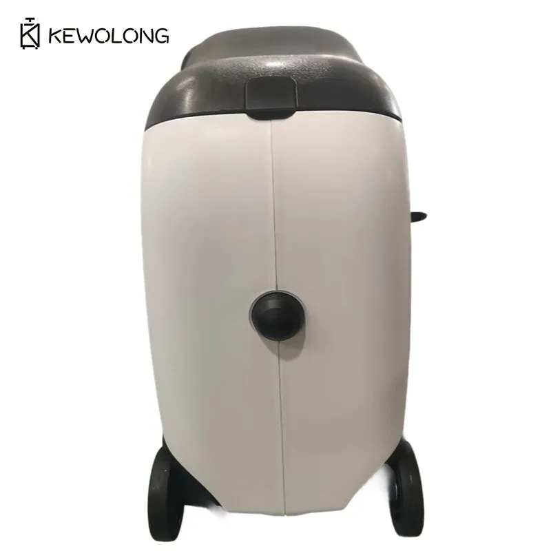 أمتعة أطفال مقاس 21 بوصة - حقيبة باندا PP يمكن للأطفال الجلوس على مقبض سحب من الألومنيوم وعجلات صامتة تحمل على الحقيبة #5