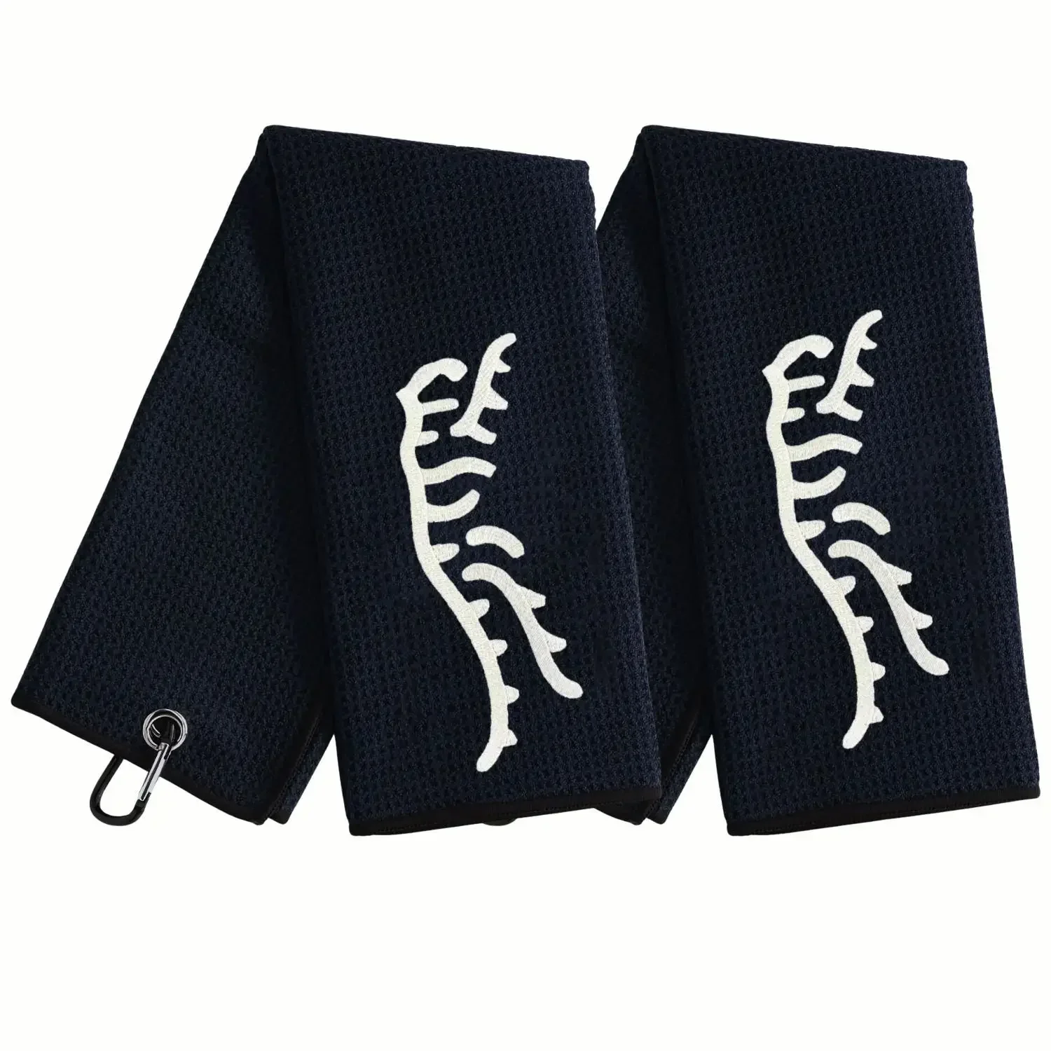 

2 counts funny Embroidered Microfiber Golf Towels,Perfect Gift for Men Golfers,Tiger Head Design