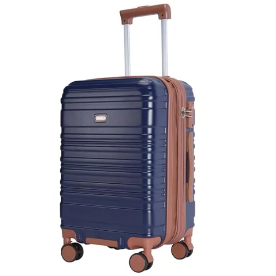 

Carry on Luggage, 20Inch Expandable Luggage Airline Approved Hard Shell PC Suitcases with Wheels 22x14x9 TSA Lock Durable Zippe