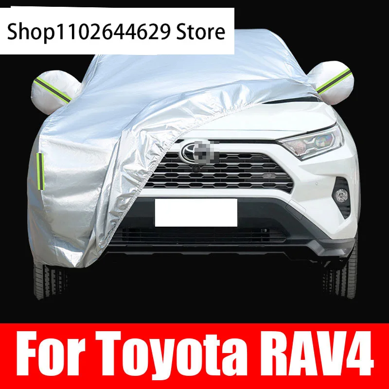 

Car Sunshade Cover Outdoor Covers Snow Waterproof Dustproof Sun Shade Anti-UV For Rav4 XA30 XA40 XA50 2010 to 2022 Accessories