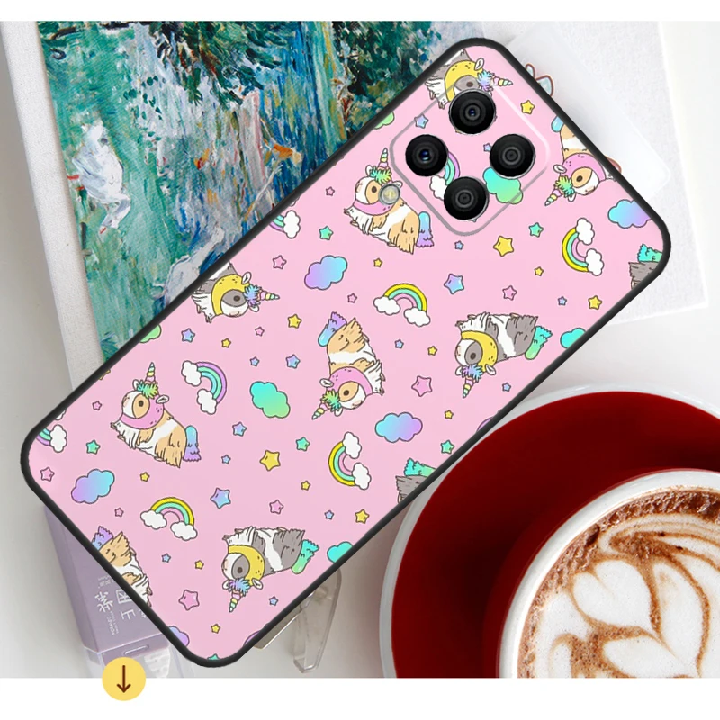 モルモット柄ケース Samsung Galaxy M20 M31 M16 M36 M56 M33 M53 M13 M12 M32 M52 M15 M55 M14 M35 M34 M54用