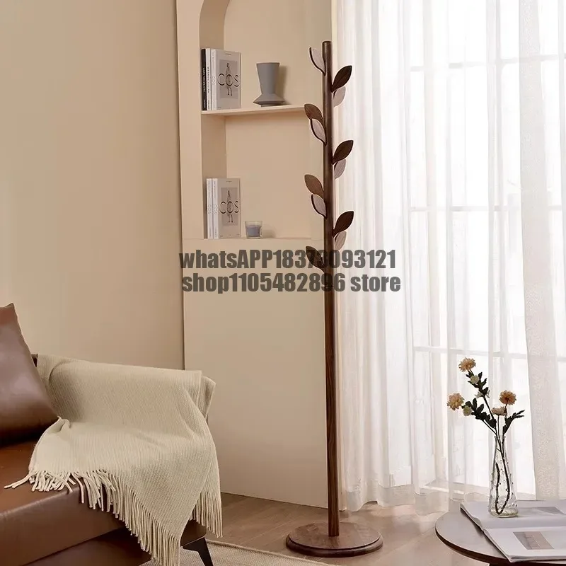 

Solid Wood Floor Coat Rack Bedroom Creative Vertical Pole Tree Branch Clothes Rack Household Floor Estendal Roupa Furniture