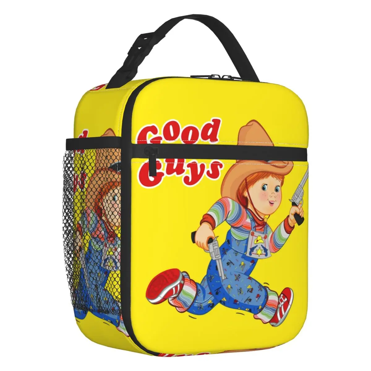 Cartoon Good Guys Cowboy Insulated Lunch Bag for School Office Child's Play Chucky Resuable Cooler Thermal Lunch Box Children