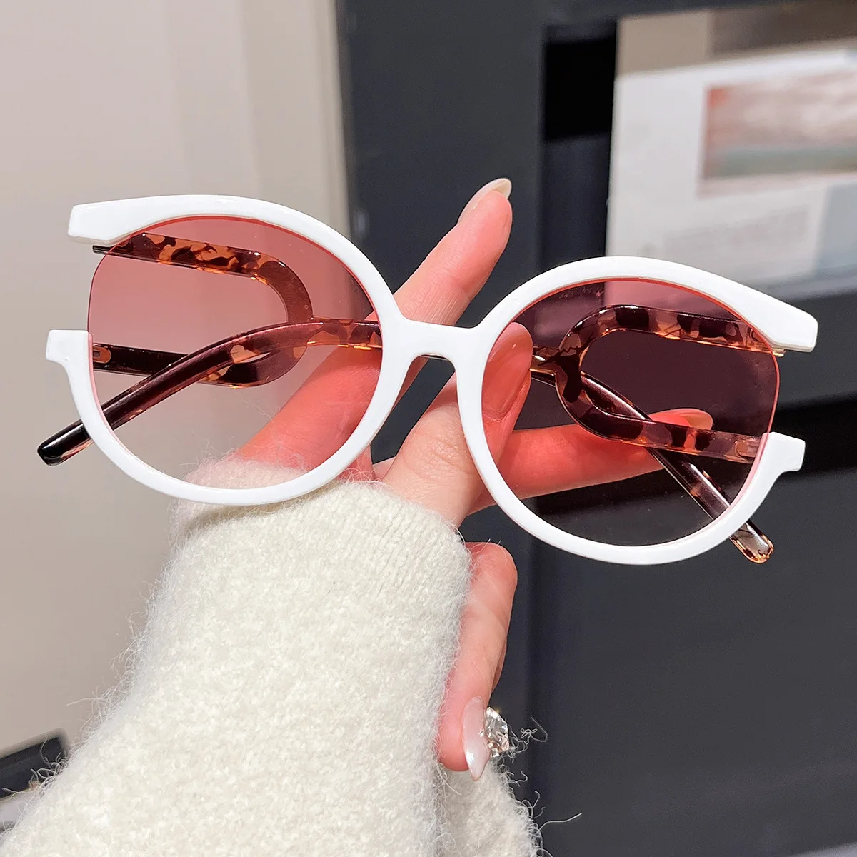 

Retro square sunglasses Men's fashion shade UV400 popular women's sunglasses