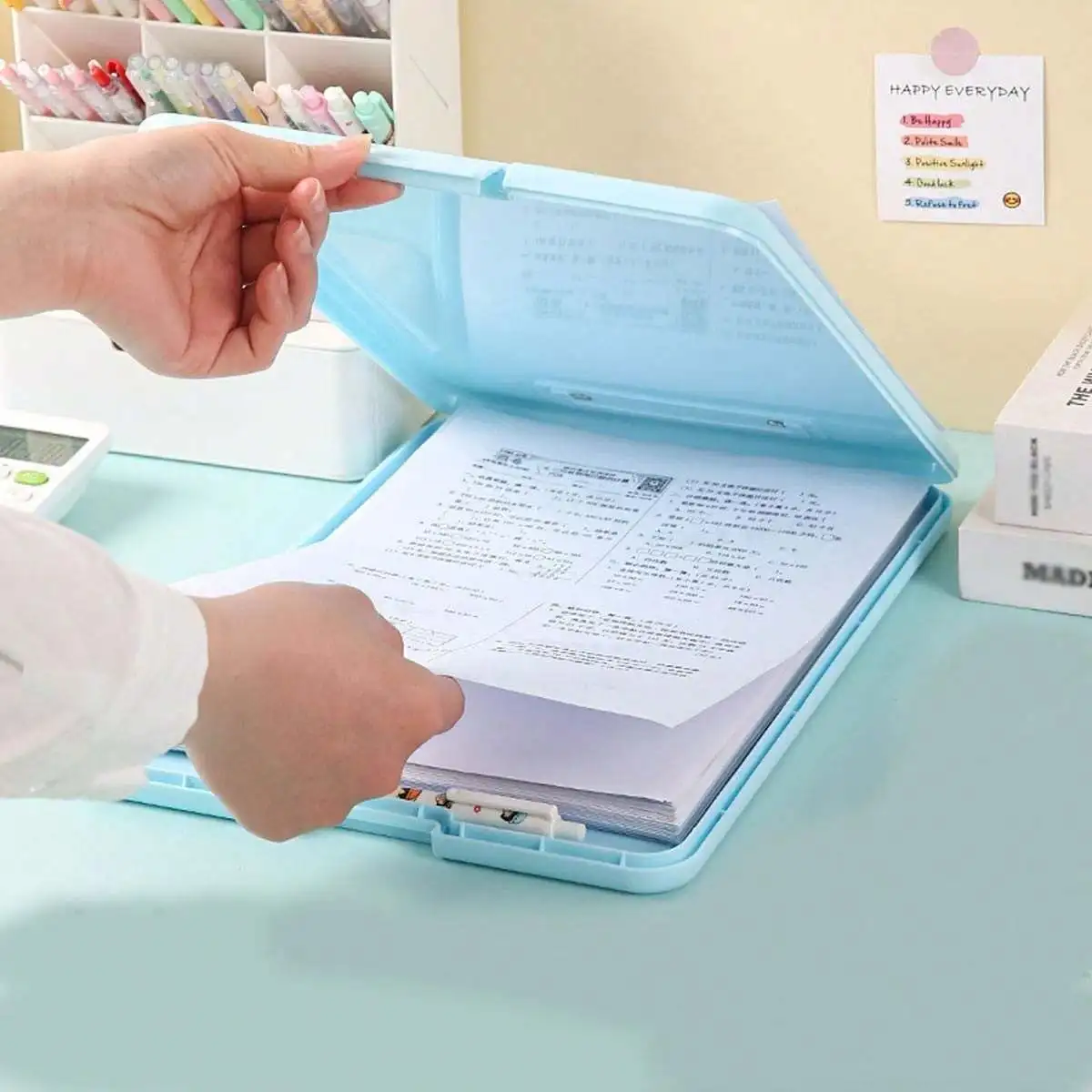 1-bloco-de-escrita-multifuncional-de-plastico-caixa-de-armazenamento-de-papel-para-testes
