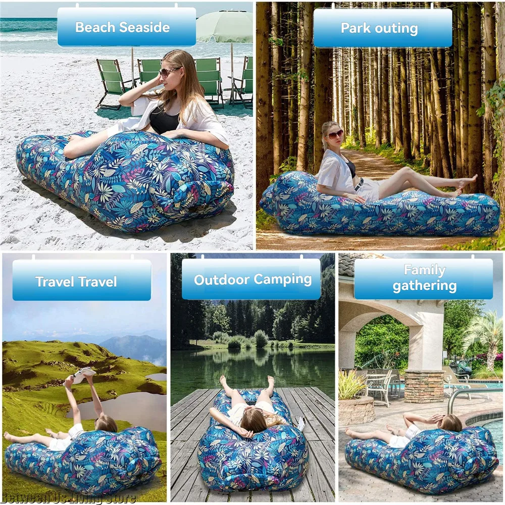 Nuevo Sofá inflable de gran tamaño sin ruedas de alta calidad, cama inflable para acampar al aire libre, playa, piscina, hogar