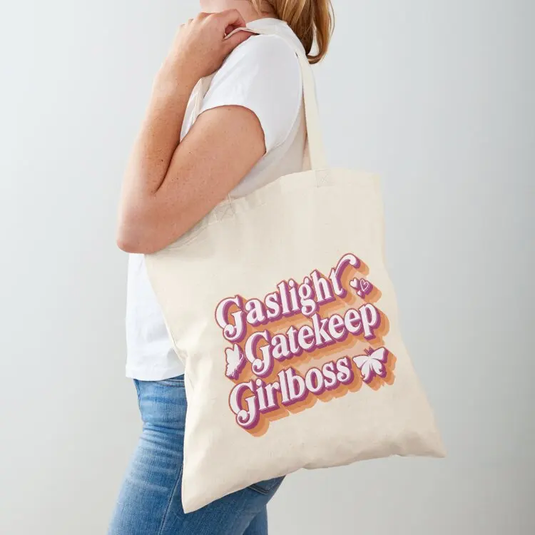 

Gaslight Gatekeep Girlboss Tote Bag Eco bag Shopping bags Gift bags shopping bag logo