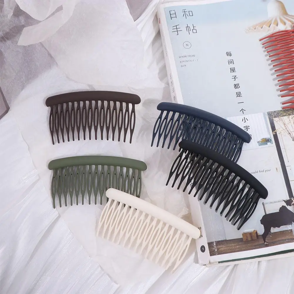 

Hair Accessories 15 Teeth Women Hair Clip Frosted Headwear Hair Comb Clip Fashion Styling Tools Broken Hair Hairpins Women