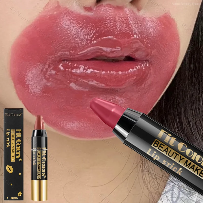 Moisturizing Crayon Lip Gloss Stick Velvet Long Lasting Non Stick Cup Lip Balm Waterproof Jelly Tint Lipsticks Liner Pen Makeup