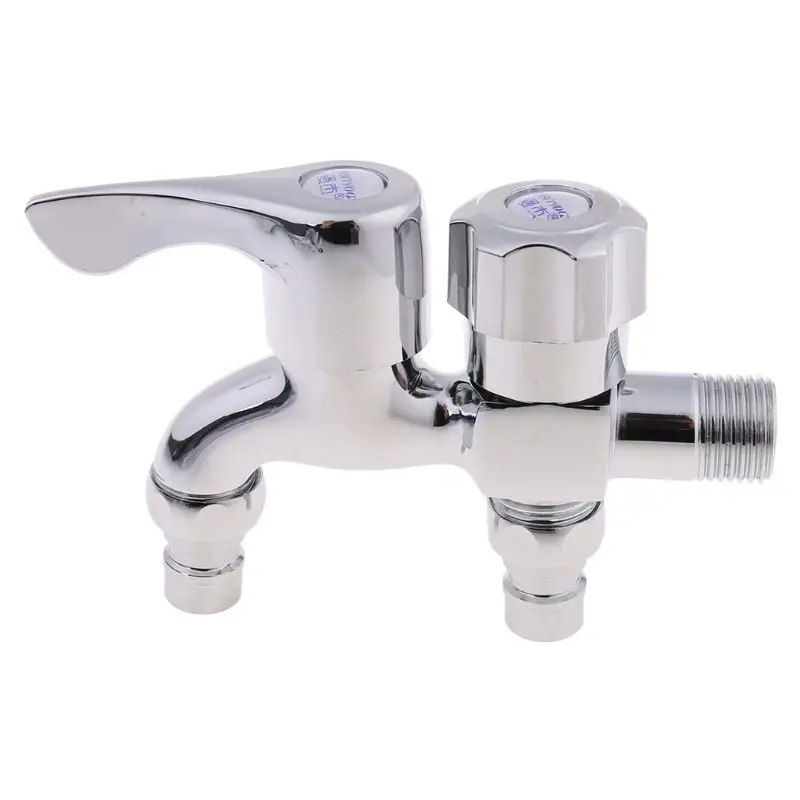 Multifunctional Washing Machine Faucet Double Outlet Dual Connector Water Tap