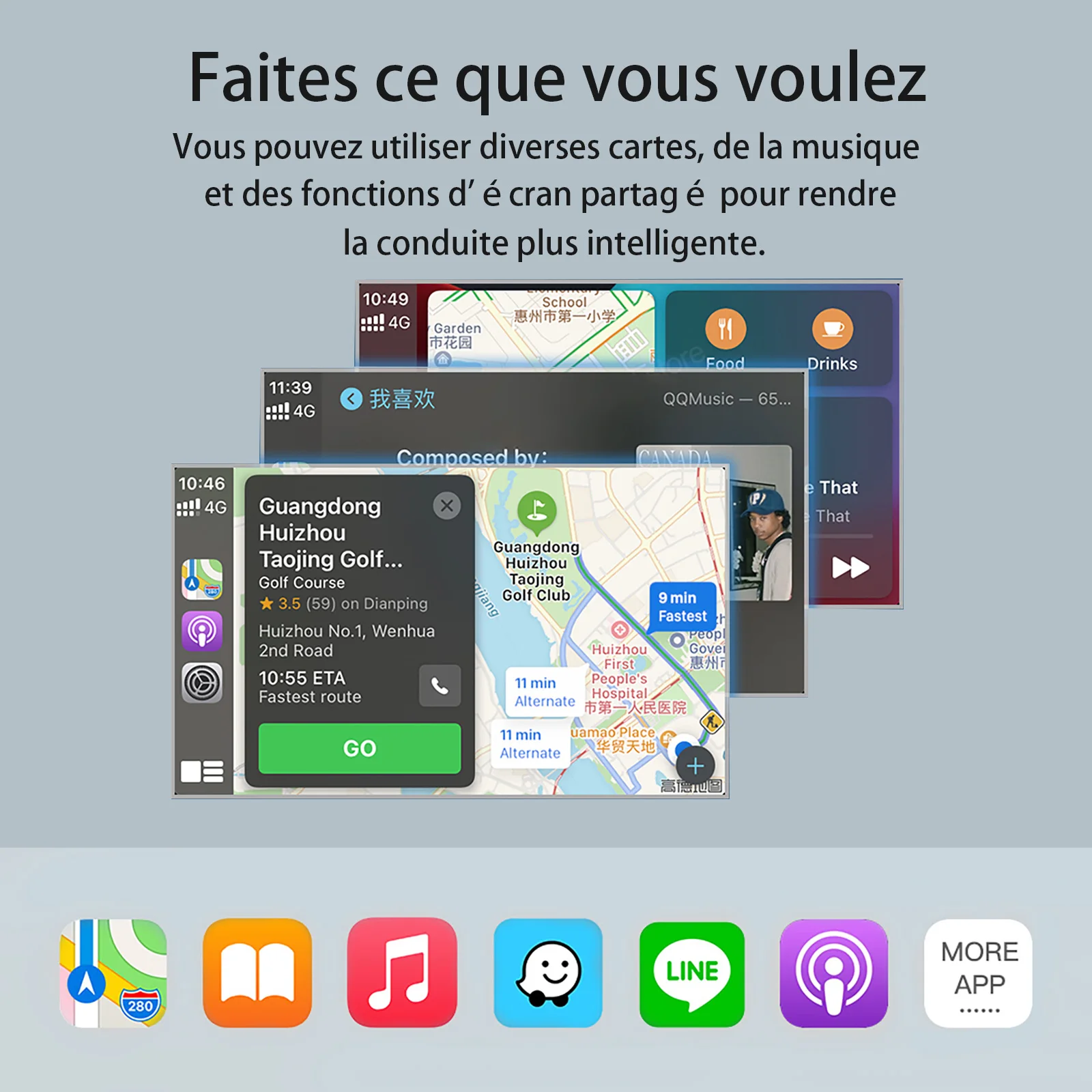 Drahtloses Carplay-Android-Automodul für Carplay Peugeot 208 SMEG MRN Picasso C4 C5 DS4 DS3 308 508 208 3008 Spiegellinks