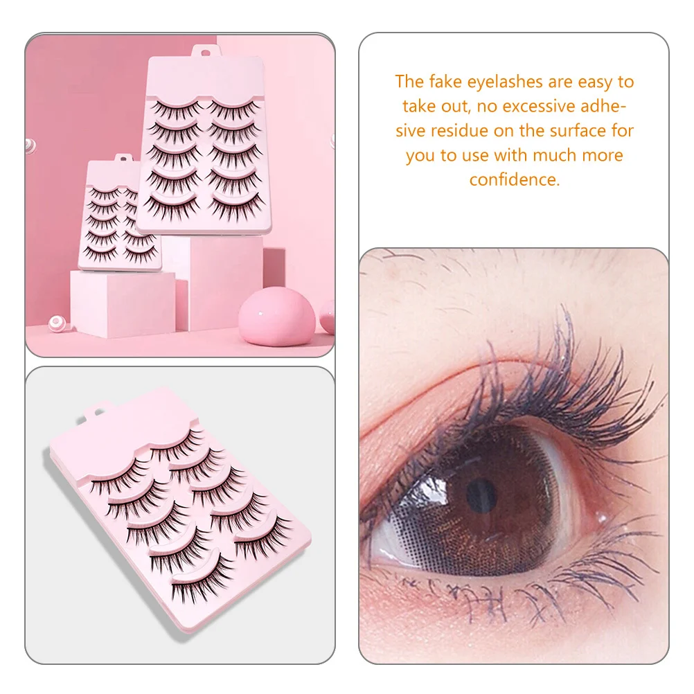 Falsche Wimpern, natürliche, leichte Verlängerungen, wiederverwendbar, für den täglichen Gebrauch auf Partys, gefälschte Wimpern, Packung kurze falsche Wimpern