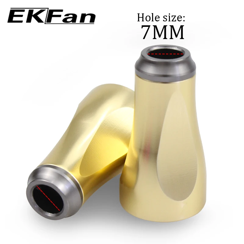 EKFan 2 Stück Aluminiumlegierung Spinn- und Baitcasting-Angelrollen-Griffknöpfe für SHI/DAI 7*4*2,5mm Lager, DIY-Teile für Köderrollen – Detail 8