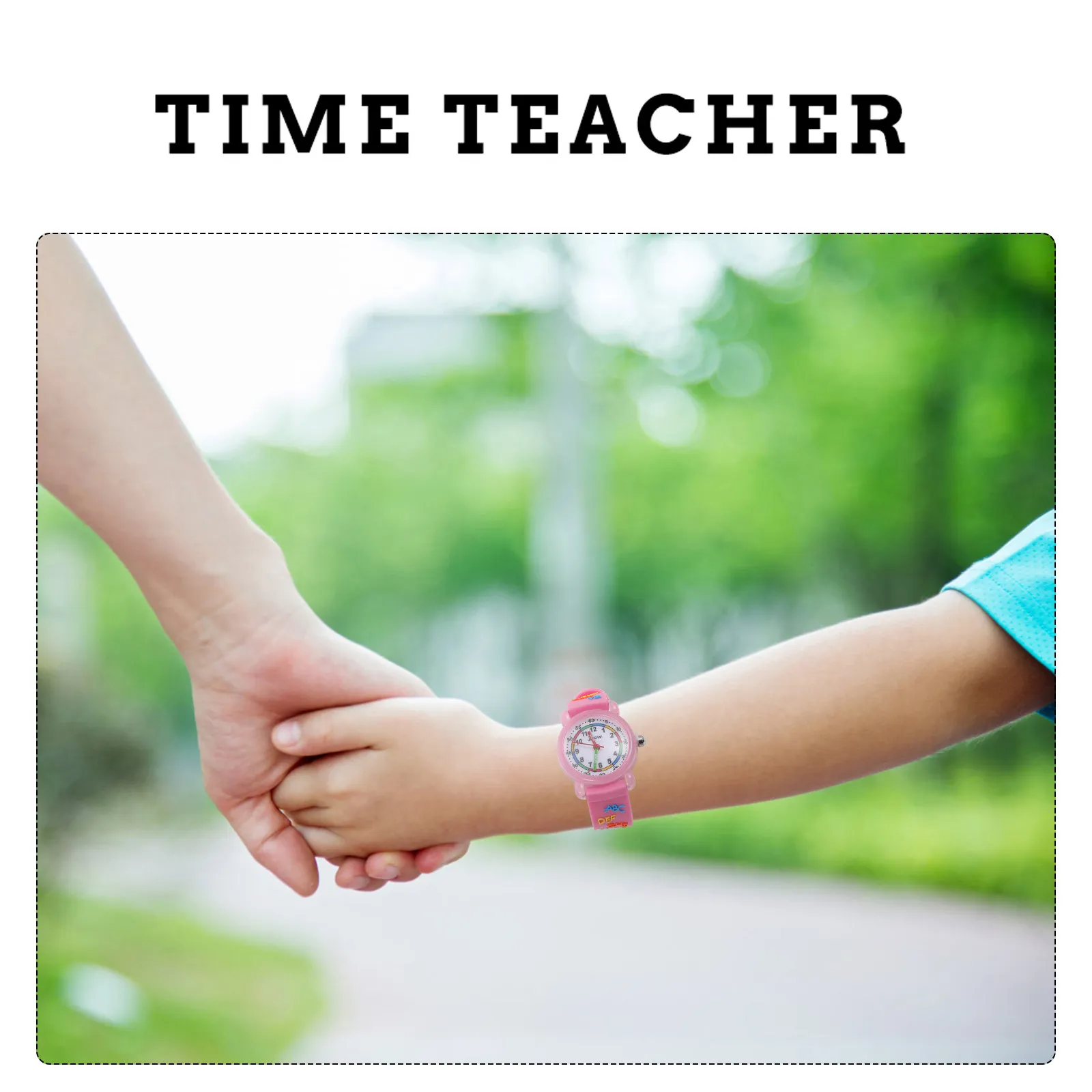 

1 шт., водонепроницаемые детские часы с мультяшным рисунком, 3D-яркий циферблат с английскими буквами, функция обучения времени, милый дизайн, наручные часы для девочек