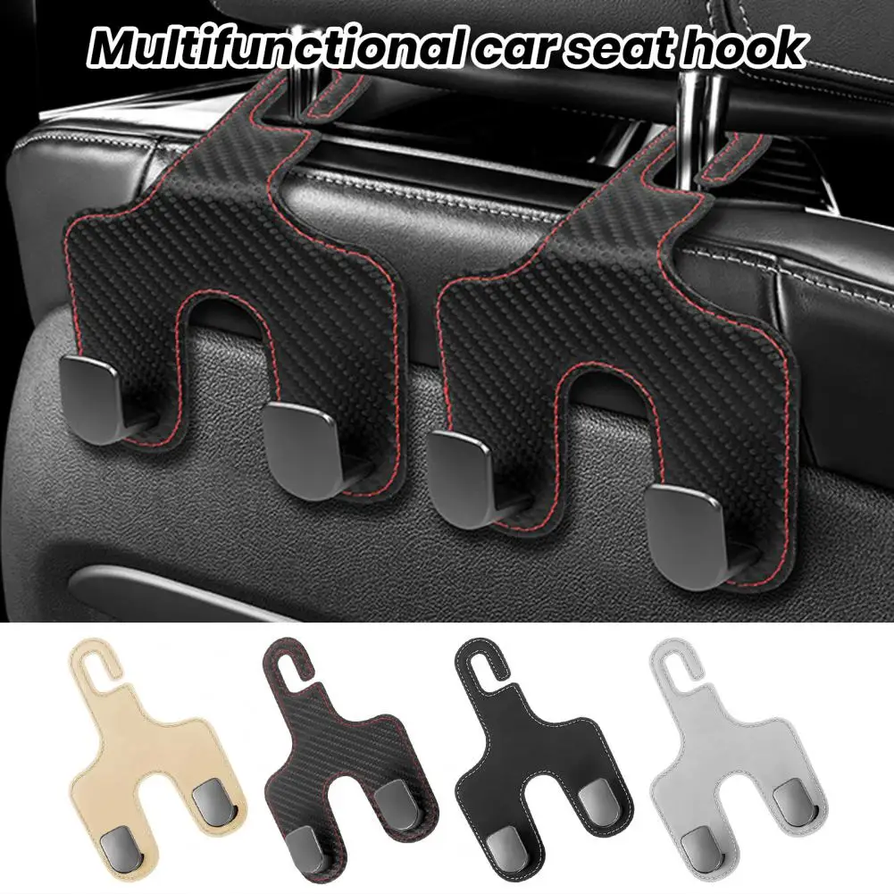 

Car Seat Hook Universal Car Seat Headrest Hook Strong Load-bearing Automotive Purse Bag Hanger Easy to Install Vehicle Accessory