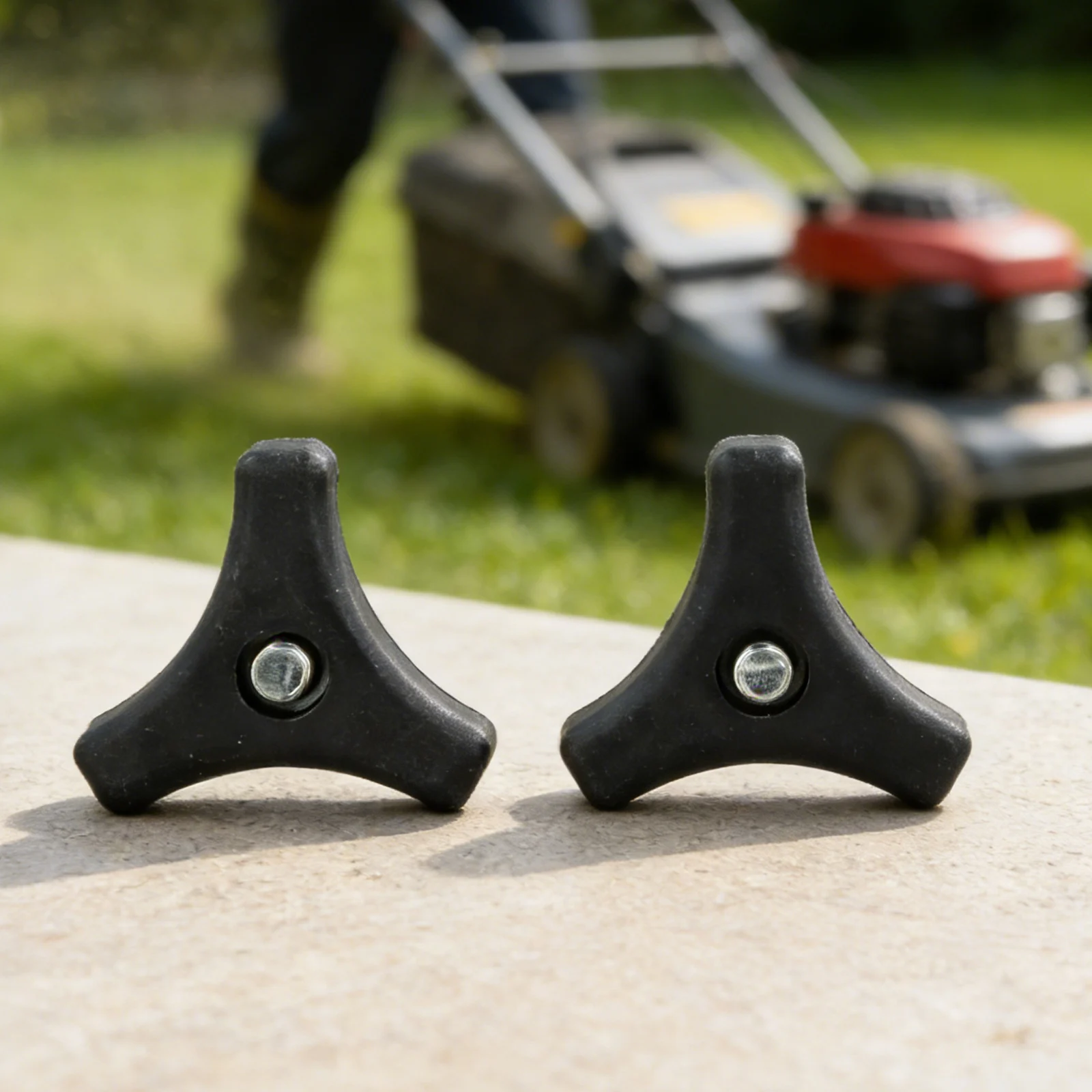 Replacement Triangle Handle Screws and Bolts Set 2 Pieces for Lawn Mower Handles Compatible with For Most Models