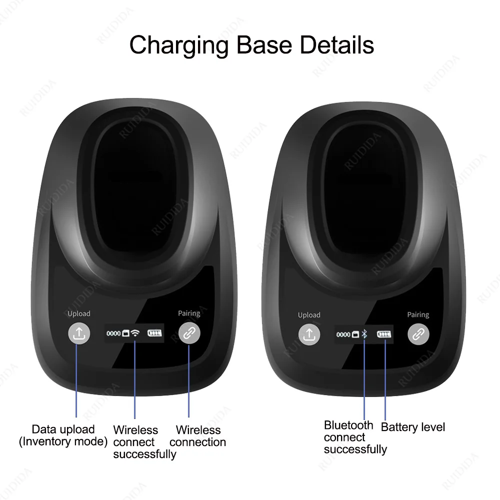 Wired Barcode 2D Scanner or Wireless Barcode Scanner or Bluetooth Code Reader 2D Handheld Barcode Reader QR Code PDF417