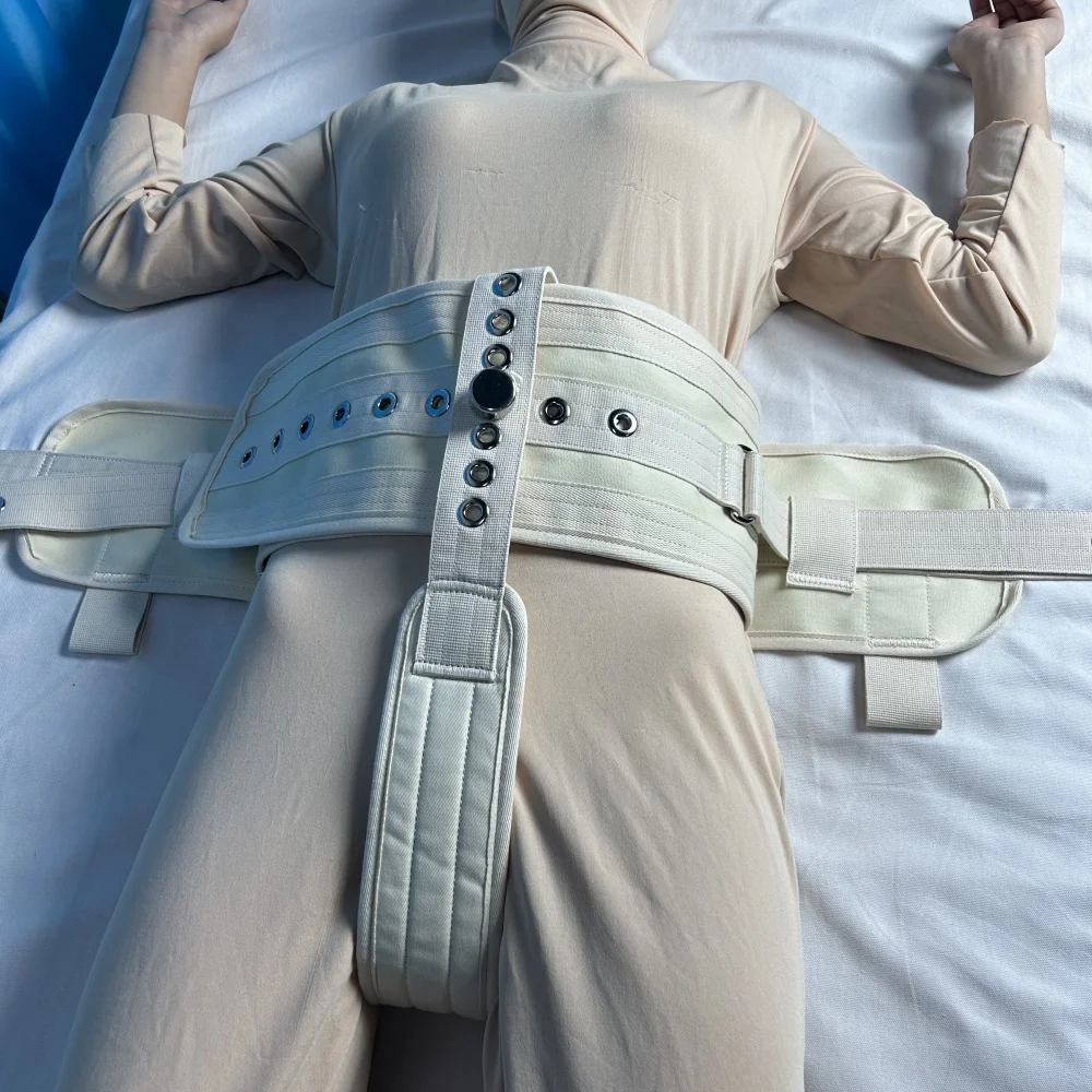 

Набор ограничителей для талии и промежности, медицинская застежка для подгузника, защитный ремень, ограничительный пояс для кровати, фиксированный живот, прикутый к постели пациент, уход за деменцией