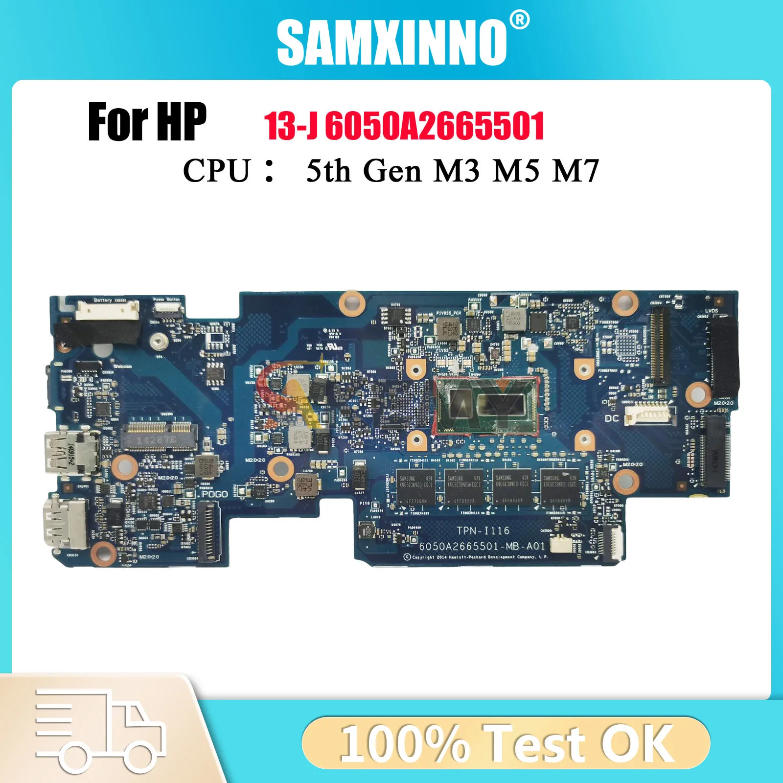 

6050A2665501 For HP Envy X2 13-J Laptop Motherboard 787280-601 792042-501 With M-5Y70 CPU 100% Fully Tested