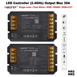 Miboxer HR2 2 in1 HR5 5 in1 2.4GHz RF LED Controller grande corrente Max 30A per striscia Led singolo colore/doppio bianco/RGB/RGBW/RGB + CCT