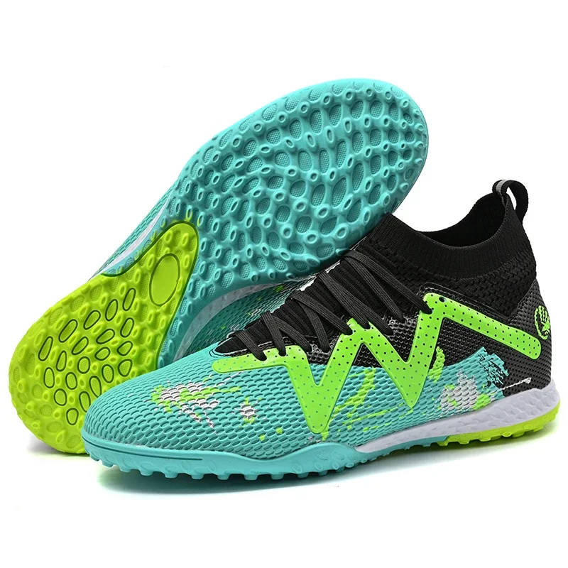 

New Men Soccer Shoes Ultralight Non-Slip Training Football Boots Match Sport Outdoor Sport Training Cleats Grass Futsal Unisex