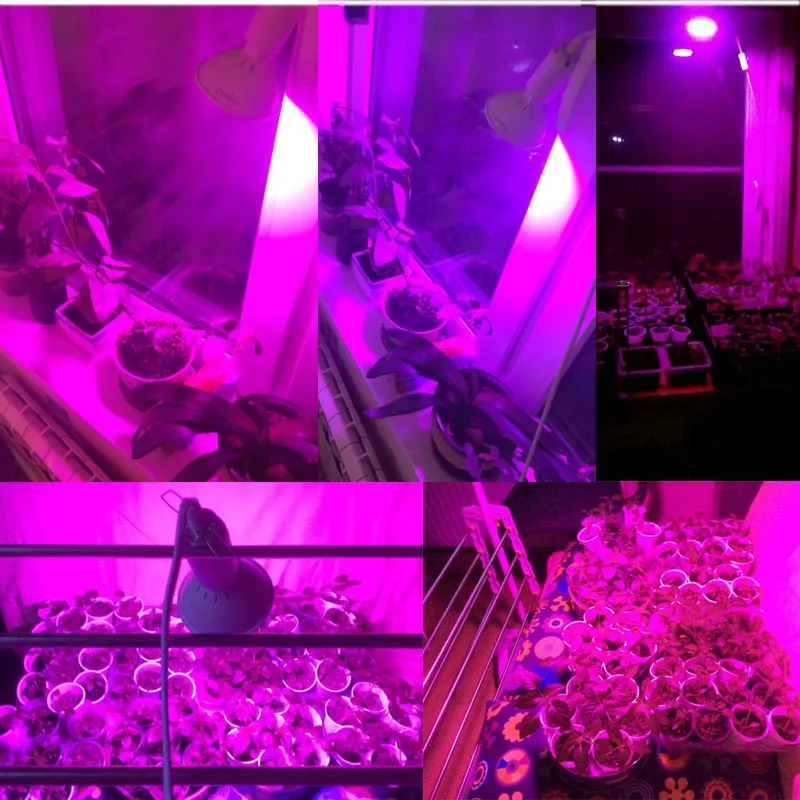 Full spectrum Plant Grow Led Light Bulbs Lamp lighting for vegs hydro Flower Greenhouse Veg Indoor garden E27 phyto growbox