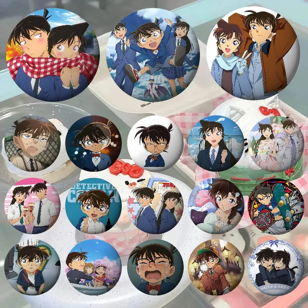 Anime D-Detective Conan Badges Fans' Cartoon Lapel Pins Brooch Emblem Trinkets Gifts Folks Backpack Decor Jewelry Pieces
