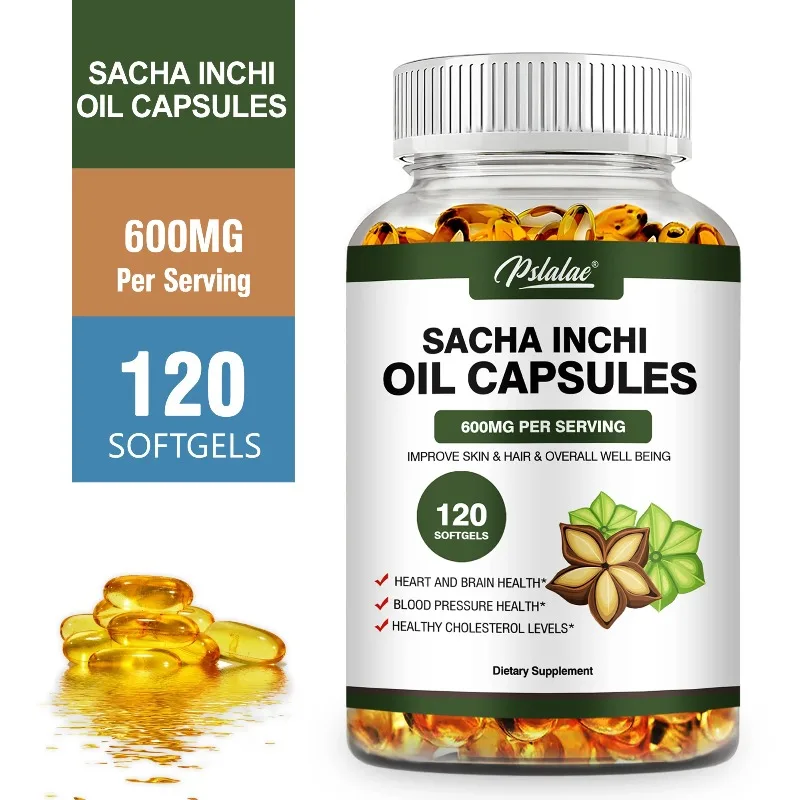 

Inca Inchi Oil Capsules - Supports Heart, Joint and Brain Health, Balances Cholesterol Levels, Boosts Immunity, Improve Vitality