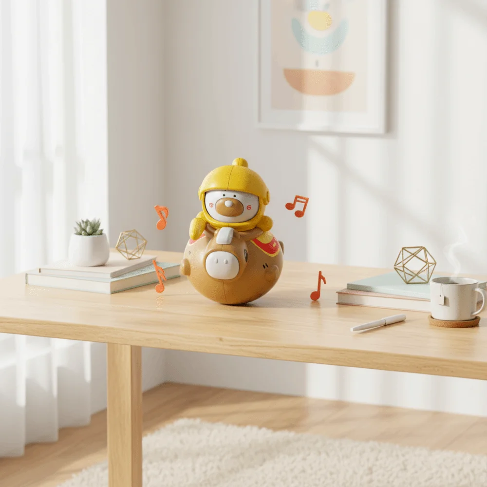 Décoration de bureau artisanat chevalier gobelet Collection faite à la main chevalier à bascule Mini bébé chevalier gobelet enfants filles garçons