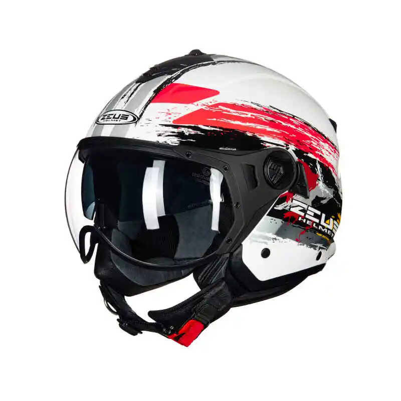 

3/4 Open Face Helmet Male and Female Universal Forall Seasons Motorcycle Half Helmet Double Lens Large Size Cascos