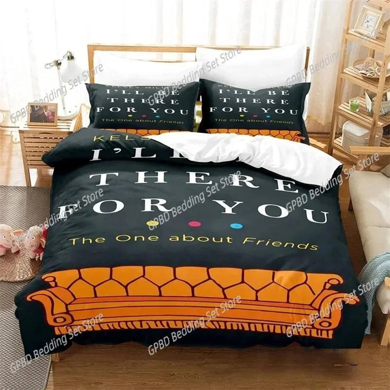 

3D Printed Friends Tv Show Comedy Style 3D Duvet Cover Bedding Set Comforter Linen Pillowcases Home Decor Single Twin King Queen