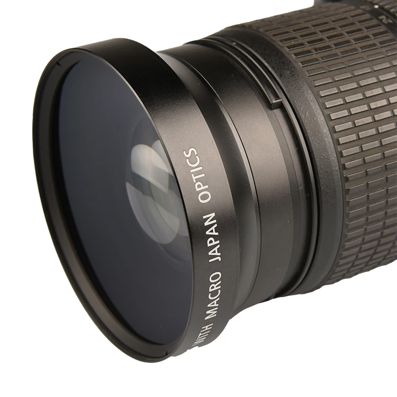 0.43X AF HD 62mm/67mm/72mm Wide Angle Lens Macro Lens Filter Wide Angle Converter for Camera