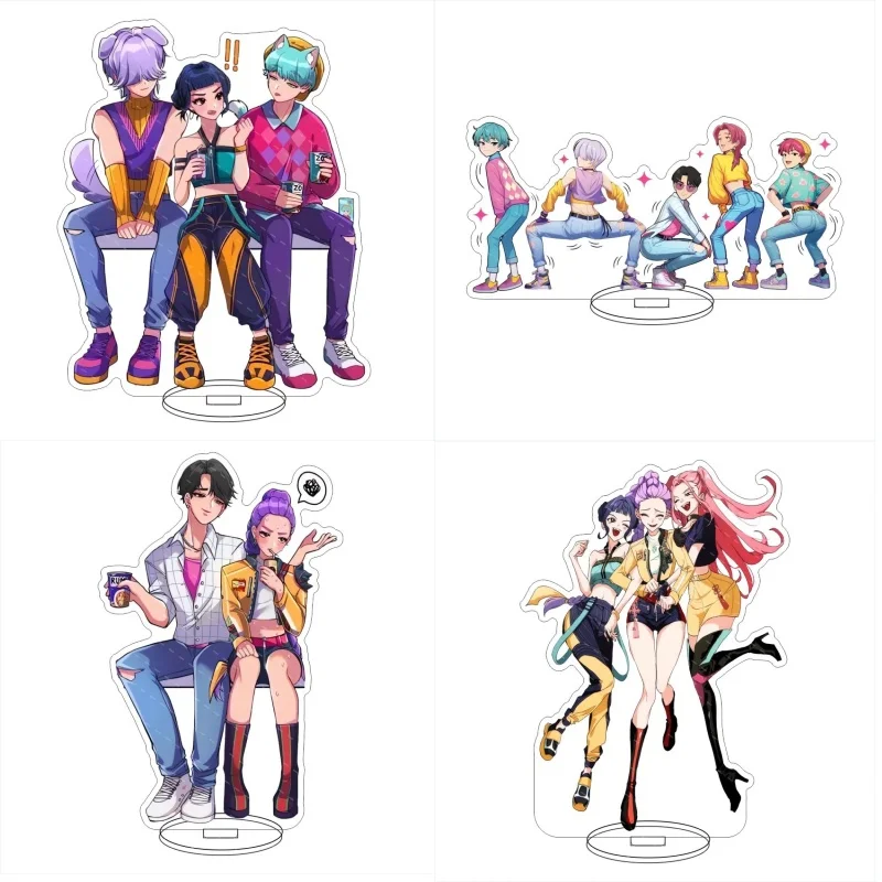 

KPOP Demon Hunter Acrylic Stand Model Plate Decoration Desk Figure Display Friend Girls Gift Cartoon Peripheral Product Cartoon
