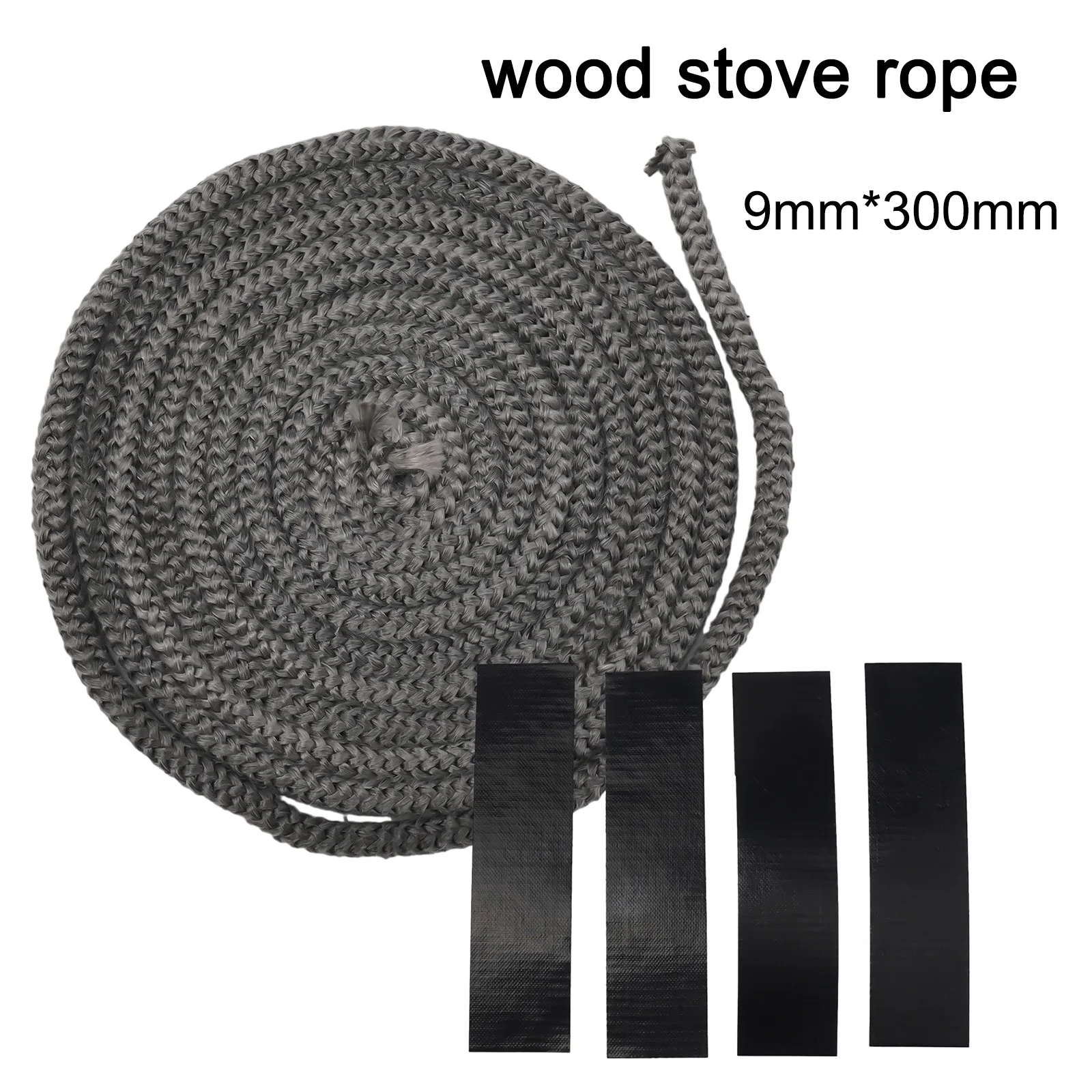 Fiberglass Stove Fire Rope Long Lasting Wood Burning Stove Door Seal Perfect for Industrial Ovens and Boilers Length 3 Meters