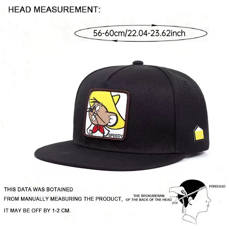 2025 الإبداعية الكرتون جديد قبعة بيسبول سرعة ماوس حافة مسطحة قبعة الرجال الشارع الهيب هوب قبعة المرأة اليومية التنقل ظلة قبعة