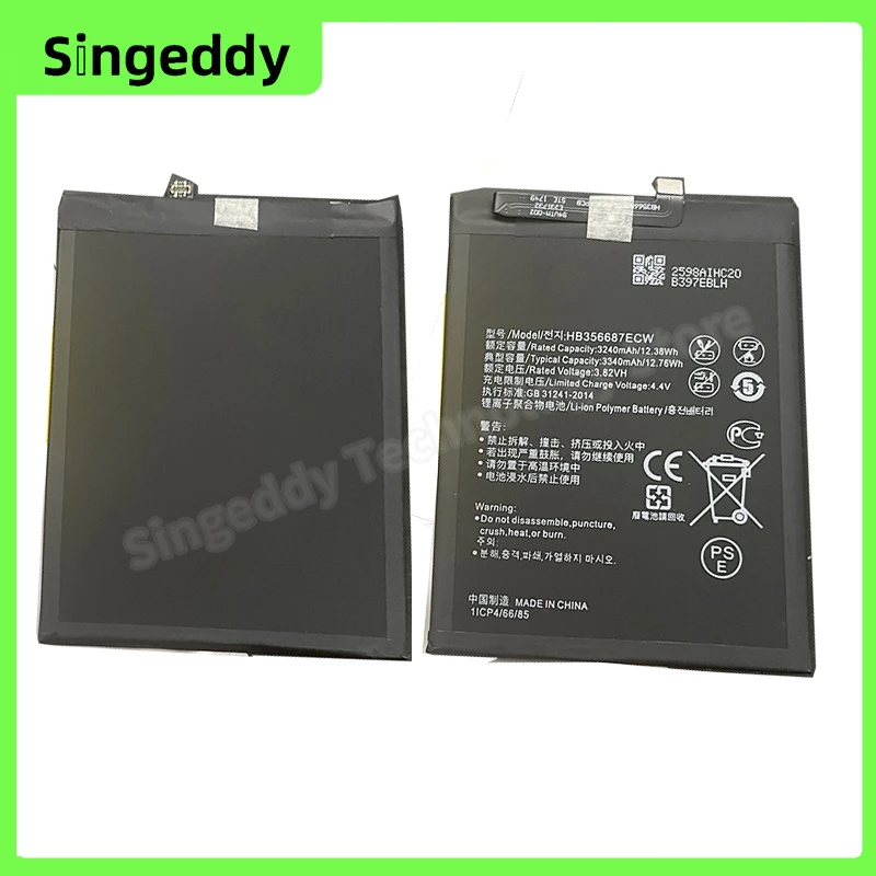 HB356687ECW Battery For Honor 7X 9i, Phone Batteries For Huawei Nova 2Plus 2i 2S 3i 4e, P30Lite, Mate 10LiteSE, PSmartPlus, Mai6