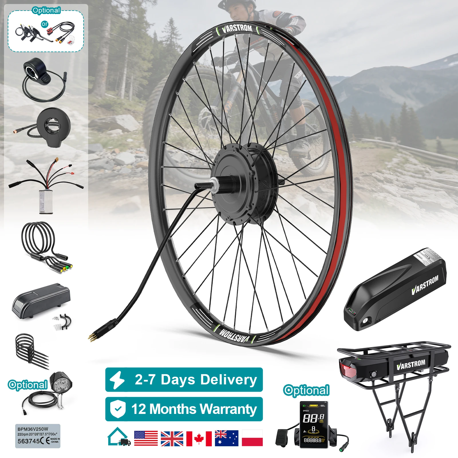 [2-7DaysDelivery]BafangG020500WHubMotorEbikeConversionKitsG090048V750WRearHubMotorCompatibefor135-142mmRearDropoutSize13AH16AH20AhLithiumBatteryOptional-AliExpress