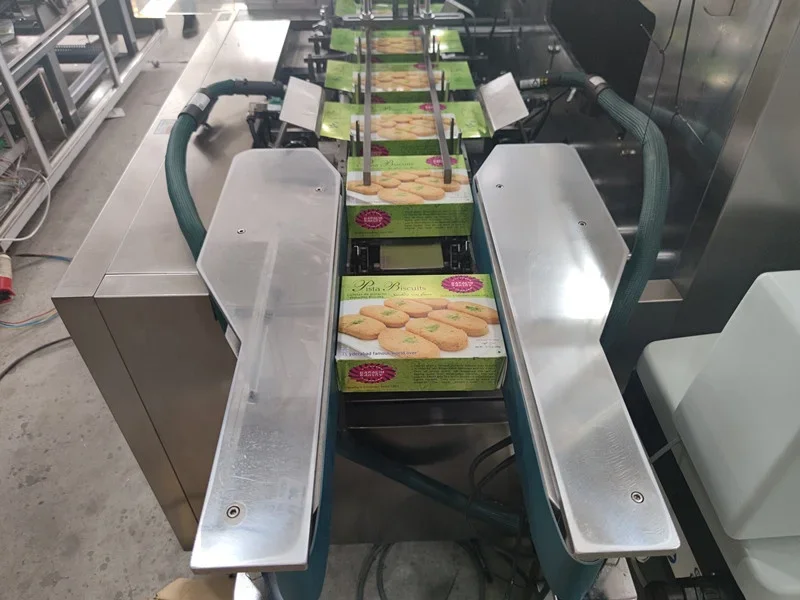 Automatic High-speed Food With Tray Carton Packaging Machine Glue Sealing Machine