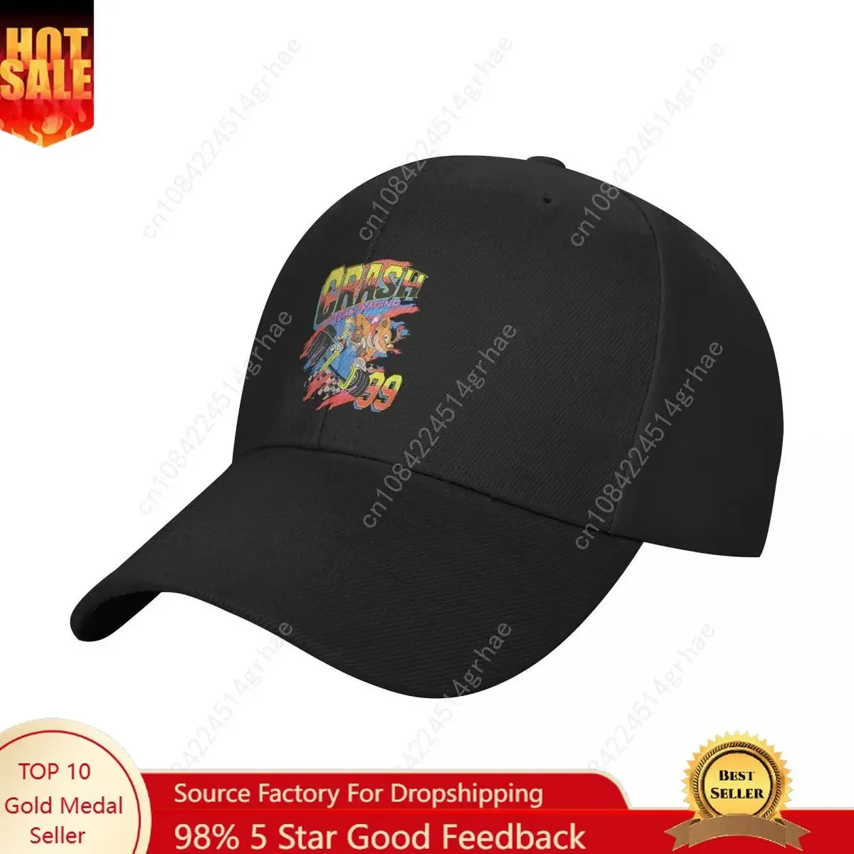 

Crash Bandicoot Retro Gaming Outdoor Adventures Men's Caps Sports Caps Cap Man Summer