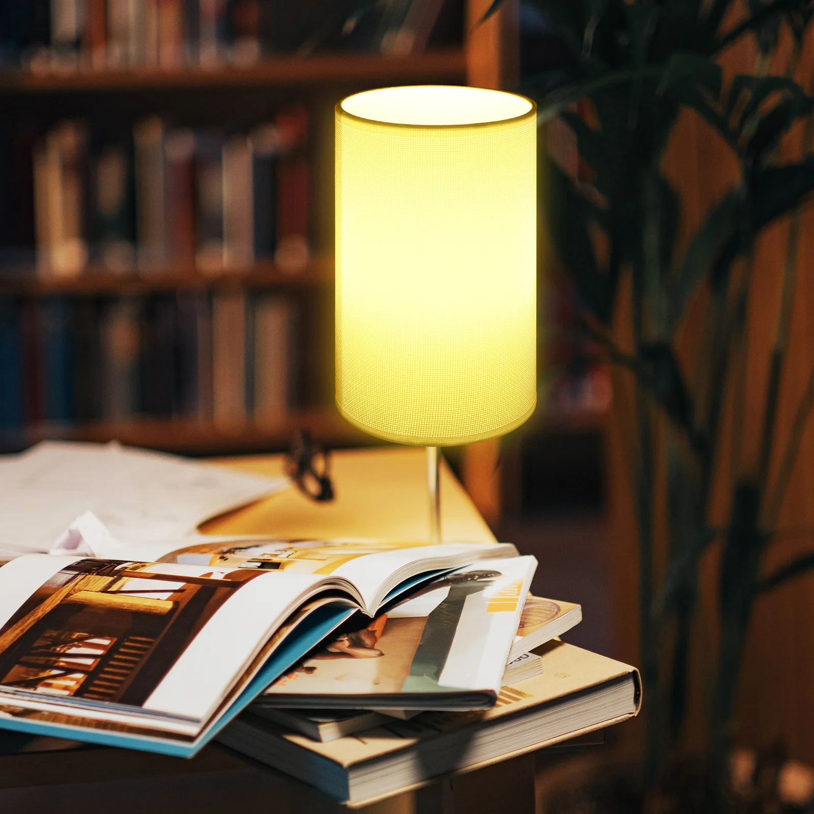 

Льняной цилиндрический тканевый абажур, настольный абажур, универсальный сменный абажур для стандартных ламп, мягкий чехол для светильника