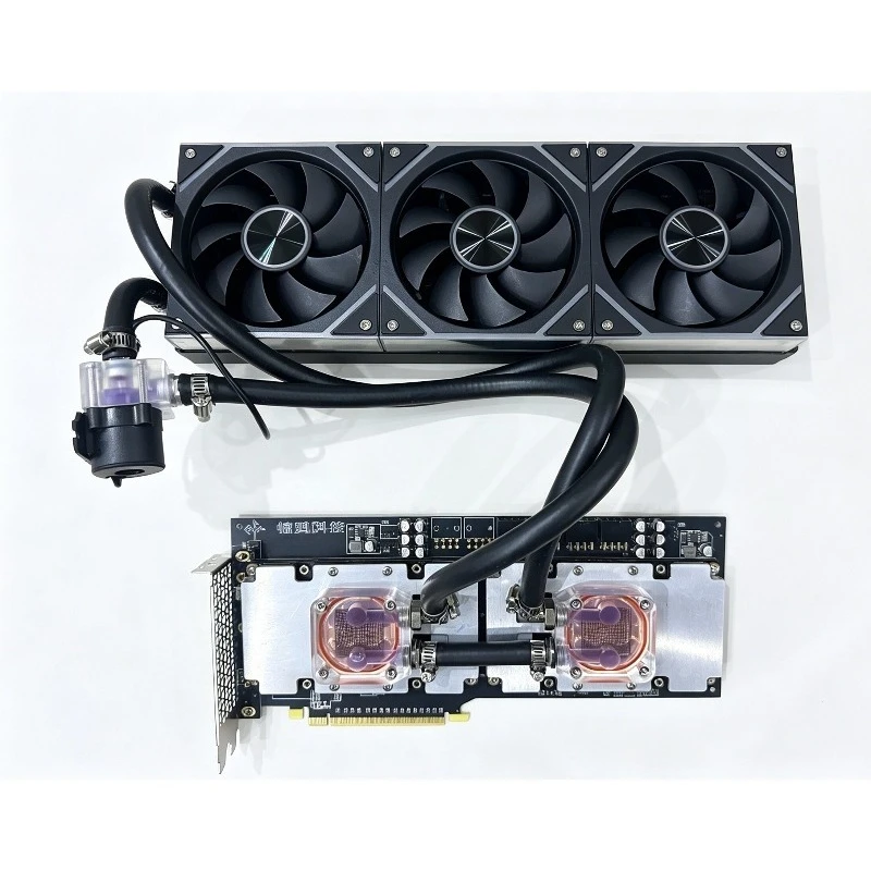 Dual‑GPU Water Cooling Kit for Tesla V100 32GB Graphics Card, for AI Deep Learning & Scientific Computing