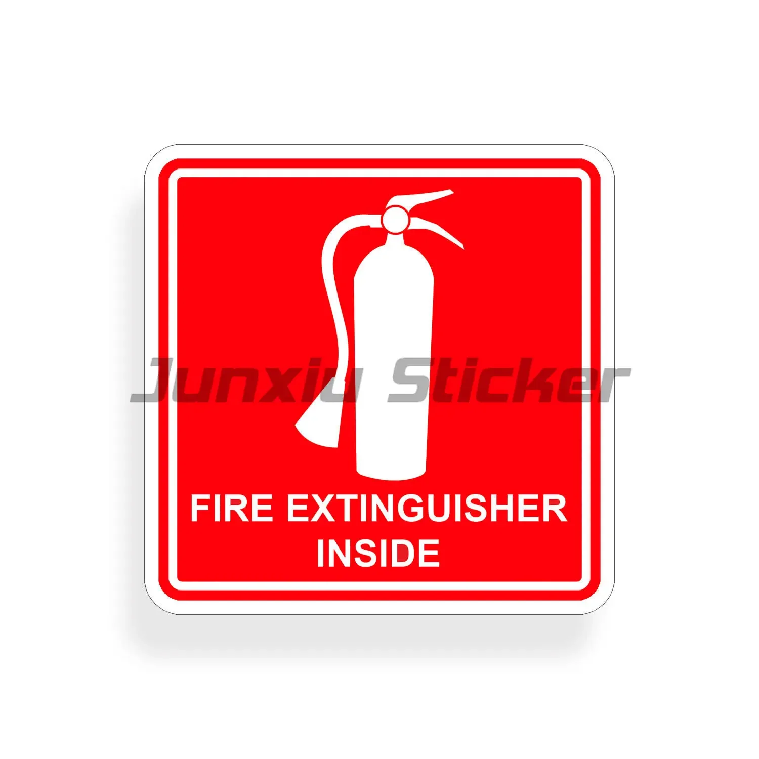 Warning Sign for Fire Extinguisher Sign Wall Sticker Helmet Motorcycle Stickers Laptop Stickers Van Bicycle Decals Car Stickers