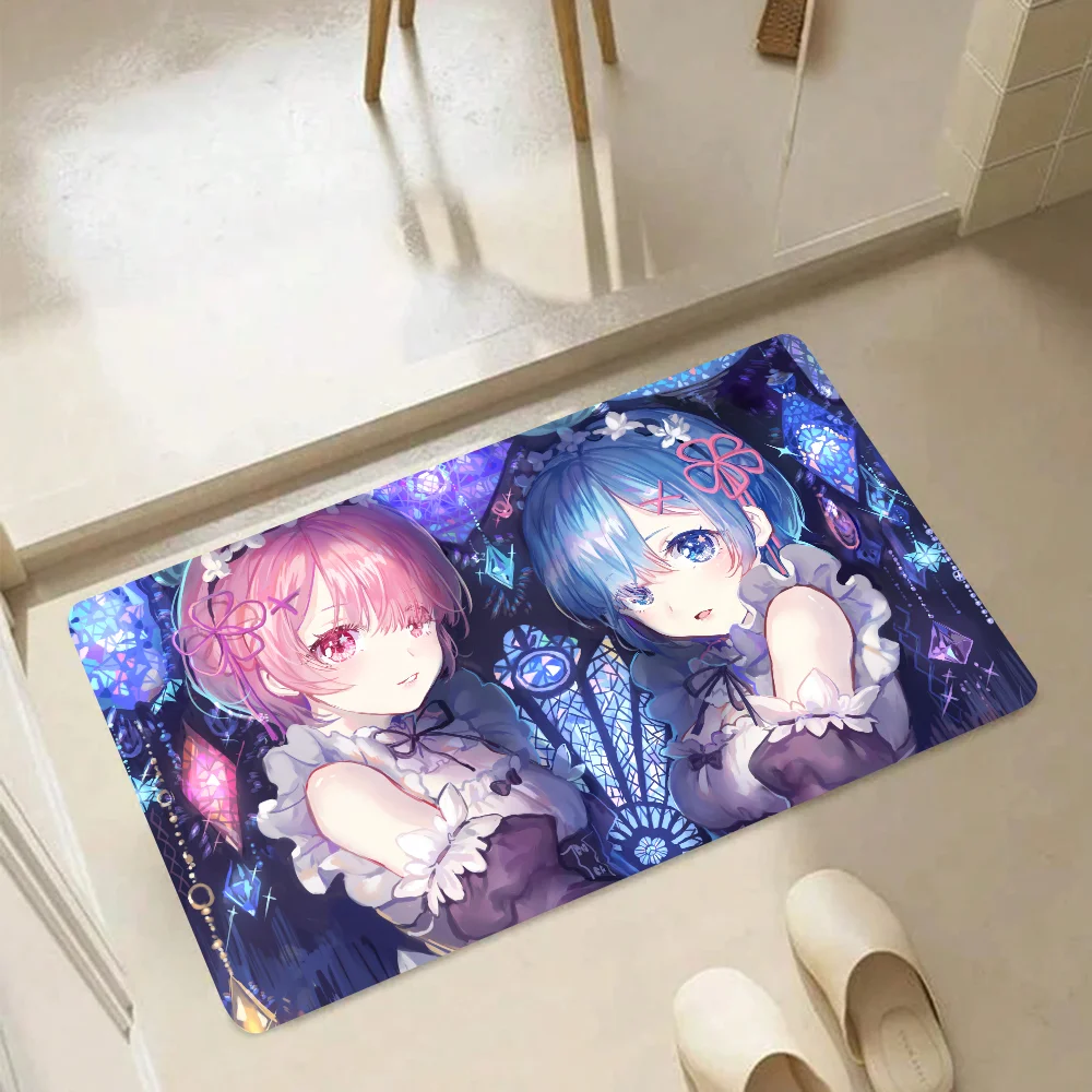 Аниме ReZero Rem резиновый коврик из полиамидного волокна, домашний декор