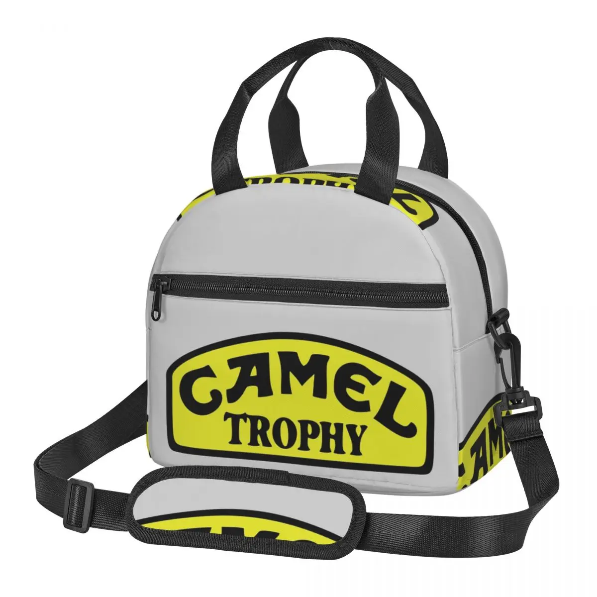 Camel Trophy Lunch Bags Insulated Bento Box Waterproof Lunch Tote Picnic Bags Cooler Bag for Woman School