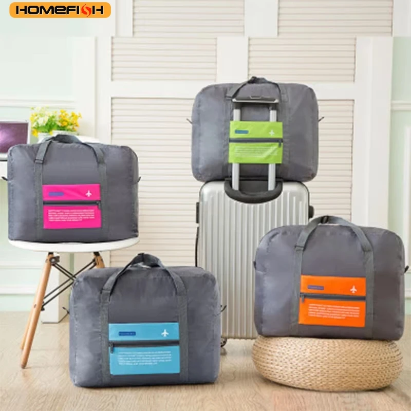HOMEFISH New Fashion WaterProof Travel Bag Large Capacity Bag Women Nylon Folding Unisex Luggage Travel Handbags