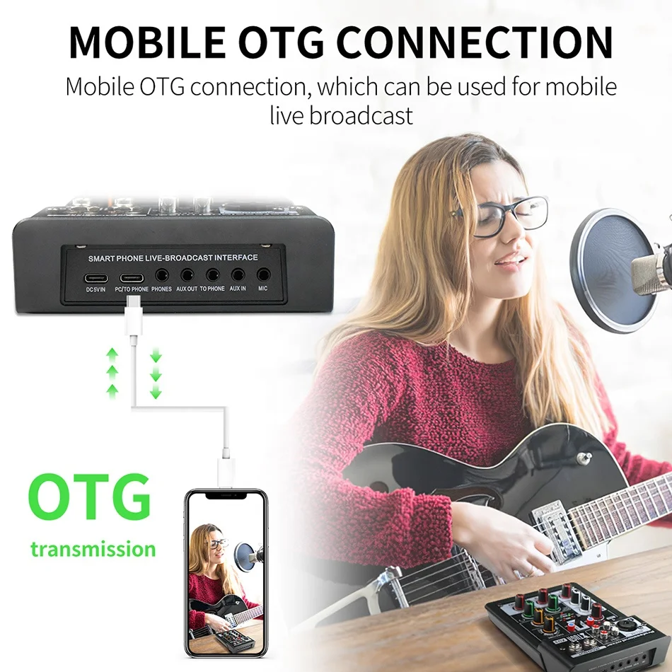 เท็น อิเทิลส์ ทีแอลเอฟ ซีทูก้า เอ็กซ์ยู3 โปรเฟสชั่นแนล พอร์ทेबल 3 แชนแนล ดีเจ คอนโซล 48วี ไมโครโฟน มินิ มิกเซอร์ รีคอร์ด อินสตรูเมนต์