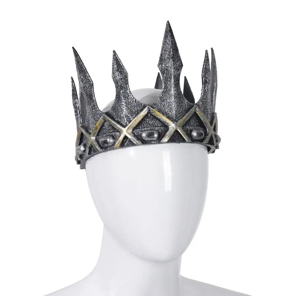 Corona de rey Vintage, decoración de fiesta Medieval, tocado de Cosplay, accesorio de rendimiento, diadema de bruja, diadema para hombres, accesorios para el cabello