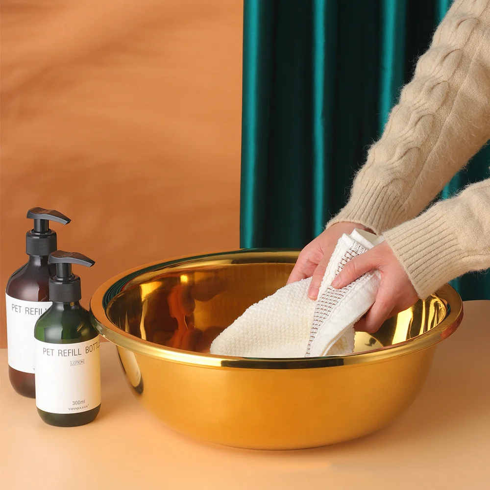 

Kitchen Multi-Function Vegetable Washing Stainless Steel Sink Salad Fruit Tableware Large Washing Basin Vegetable Washing Tool